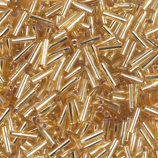 Gold Bugle Beads Etsy