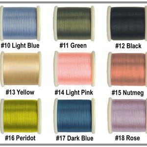 Miyuki Beading Thread is a pre-waxed size "B" beading thread 50m (55 yards) available in 24 colors