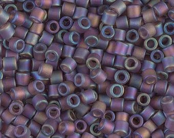 Delica Bead DBL-0869 Miyuki Delica Seed Beads Size 8/0 Matte Transparent Mauve AB Sold 8.2 grams Diy Beads