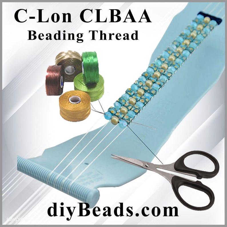C-Lon Nylon Beading Thread CLBAA - Size AA ( Industry Size TEX 35 ) - 75 yards per Bobbin - Sold 1 Bobbin - Diy Beads