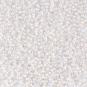 11/0 White Lined Crystal AB, Miyuki Seed Bead 284 - Etsy