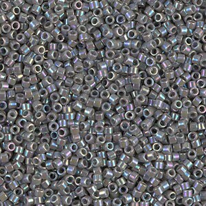 DB0168 Opaque Gray AB 11/0 Miyuki Delica Bead 7.6 grams diy Beads