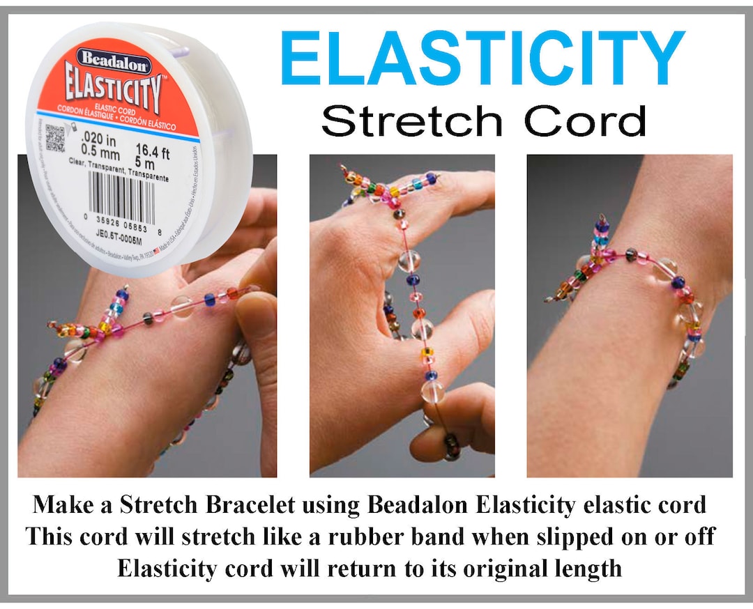 STRETCH CORD Beadalon Elasticity Stretch Cord Diybeads Etsy