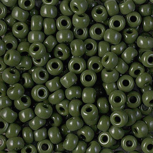 Seed Bead 6-501 Miyuki Seed Beads 6/0 Opaque Avocado 20 grams Diy Beads