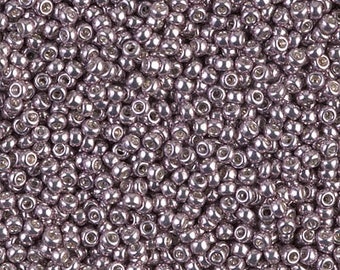 11-1062D Seed Beads Miyuki 11/0 Galvanized Dusty Mauve 10 grams diy beads