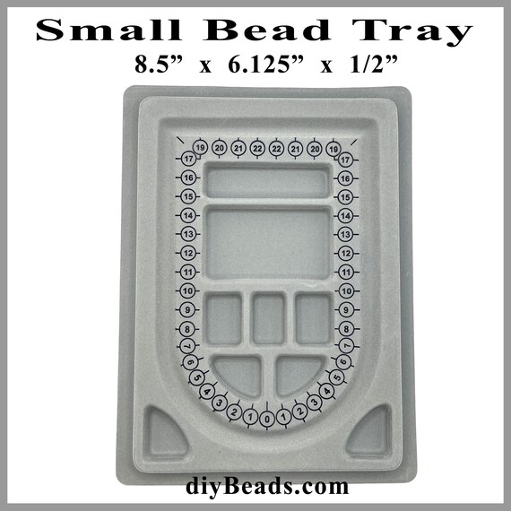 Bead Board, 8.5 X 6.125 Beading Tray, Perfect Size for Bracelets and  Necklaces, Diybeads 