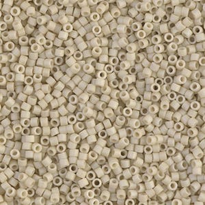DB0388 Matte Opaque Bone Luster Size 11/0 Miyuki Delica Beads Sold 7.6 grams
