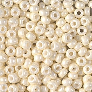 Seed Bead 6-594 Miyuki Seed Beads 6/0 Cream Ceylon 20 grams Diy Beads