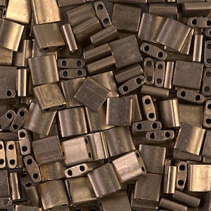 Cuentas Tila TL-2006 Miyuki Tila Beads Bronce Oscuro Metálico Mate 10 gramos Cuentas Diy
