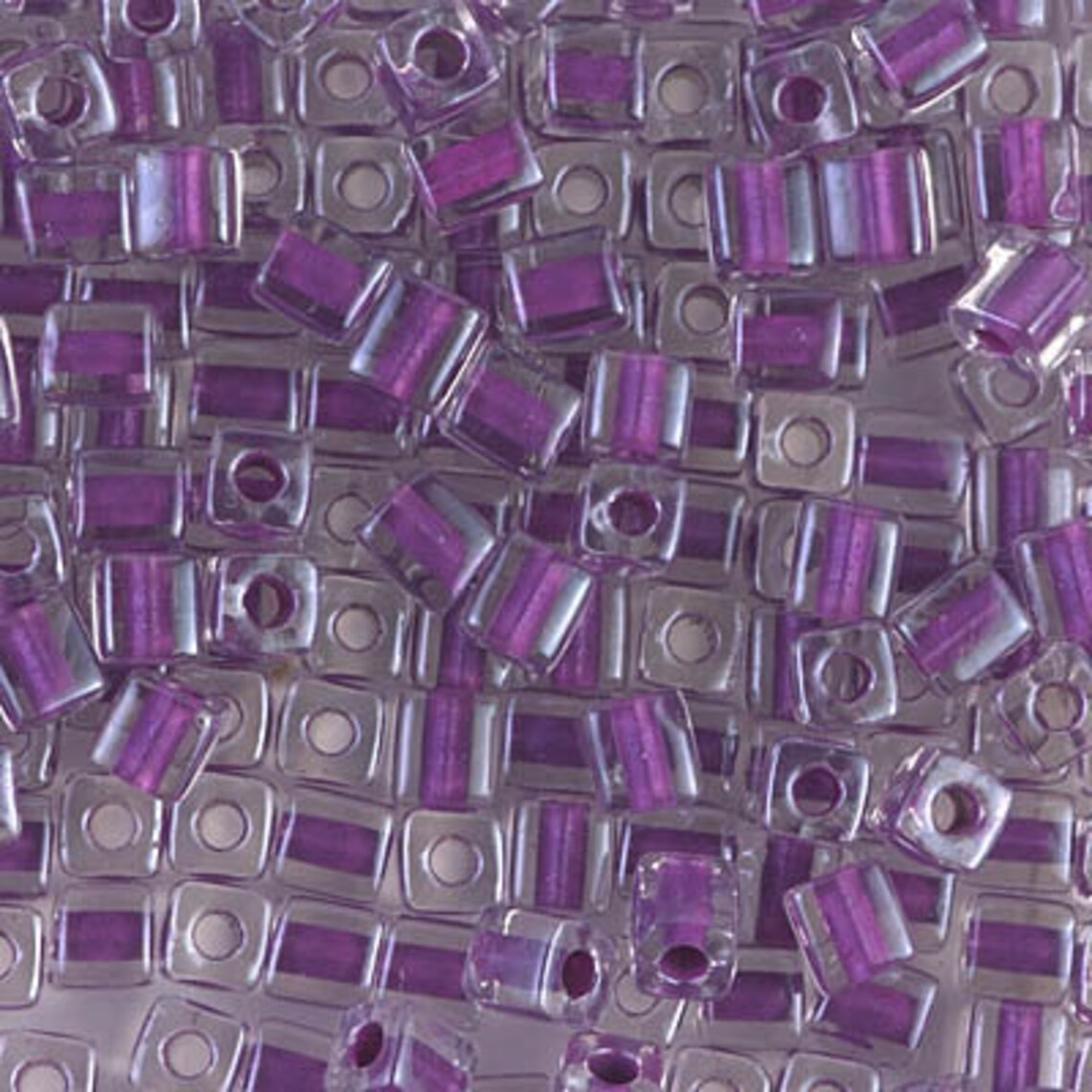Square Beads SB243 Miyuki Square Beads 4mm Magenta Lined Etsy