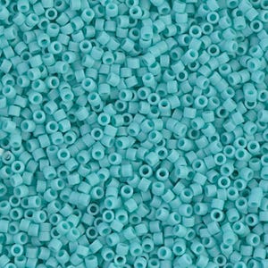 Delica Bead DB1586 Miyuki Delica Beads 11/0 Matte Opaque Sea Opal 7.6 grams