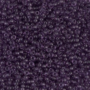 11-157 Seed Beads Miyuki 11/0 Transparent Amethyst 10 grams diy beads