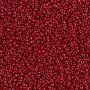 15-1464 Dyed Opaque Maroon Size 15/0 Miyuki Seed Beads Sold 10 grams