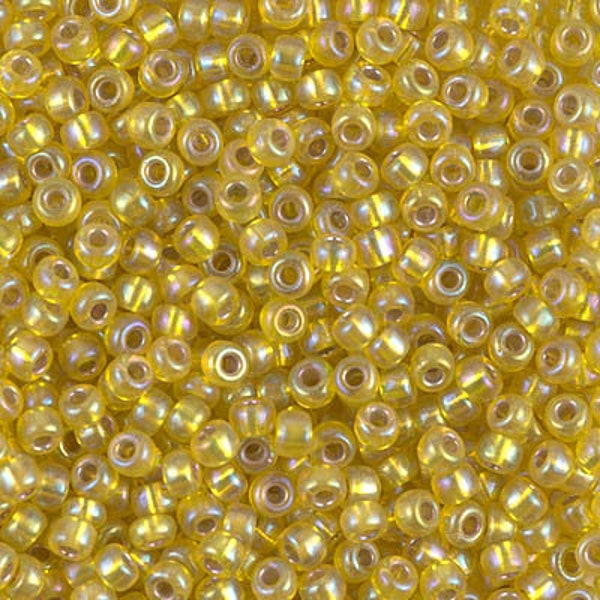 Seed Bead 8-1006 Miyuki Seed Beads 8/0 Silver Lined Yellow AB 10 grams Diy Beads