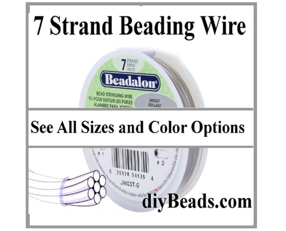 BEADALON BEADING WIRE 7 Strand Beadalon Beading Wire Nylon Coated Stainless  Steel Wire Diybeads.com 