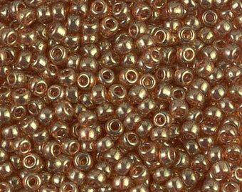 Seed Beads 8/0 Miyuki Seed Beads 8-311 Topaz Gold Luster 10 grams  diy beads