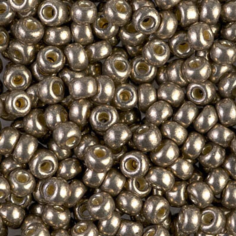 Seed Beads 6-4222 Miyuki Seed Beads 60 Duracoat Galvanized Pewter 20 grams diy beads