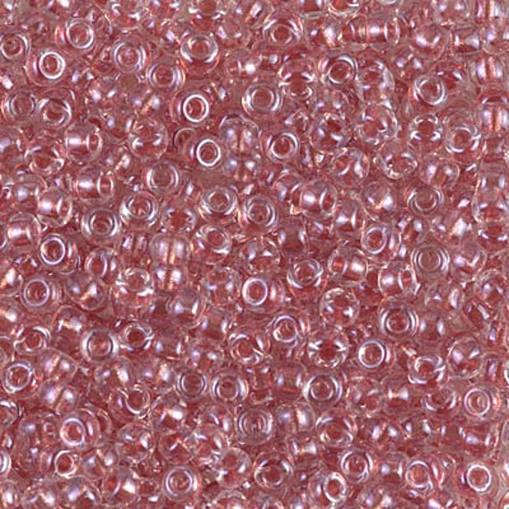 Seed Bead 8-2601 Miyuki Seed Beads 8/0 Sparkling Antique Rose Lined Crystal  10 grams Diy Beads