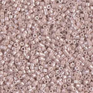 DB1535 Opaque Pink Champagne Ceylon Size 11/0 Miyuki Delica Bead Sold 7.6 grams