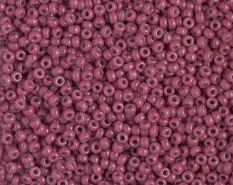 Miyuki Delica 11/0 Beads - Duracoat Opaque Dyed Dusty Rose (DB2353), 50g Bag, Japanese Glass - View #8