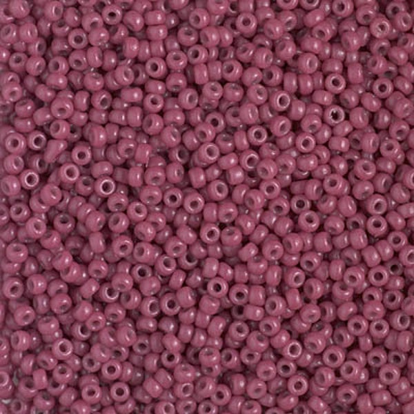 Seed Bead 11-4468 Miyuki Seed Beads Size 11/0 Duracoat Dyed Opaque Pansy - Sold 10 grams - Diy Beads