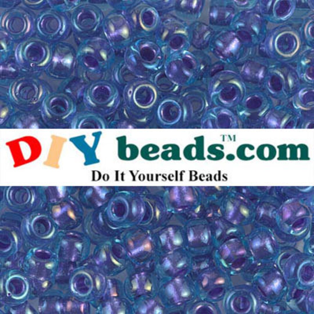 Seed Bead 6-1827 Miyuki Seed Beads 6/0 Sparkling Purple Lined Aqua