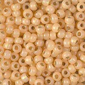 6-552, Miyuki 20g Silver Lined Light Orange Alabaster 6-552, Miyuki 20g Silver Lined Light Orange Alabaster