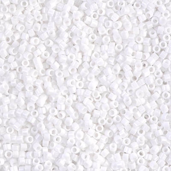 DB0200 Opaque White Size 11/0 Miyuki Delica Beads Sold 7.6 grams diy Bead