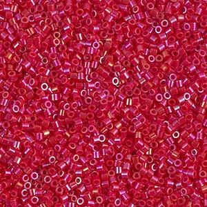 Delica DBS0162 Miyuki Delica Beads 15/0 Opaque Red AB 5 grams diy beads
