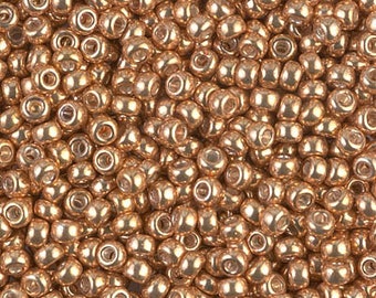 Seed Beads 8-1053 Miyuki Seed Beads 8/0 Galvanized Yellow Gold 10 grams diy beads