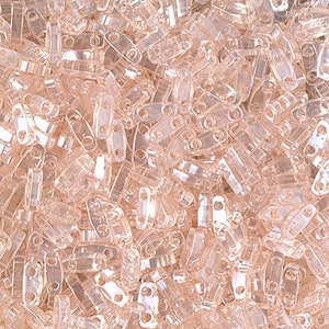 Quarter Tila Beads QTL-365 Miyuki Quarter Tila Beads Light Shell Pink Luster 10 grams diy beads