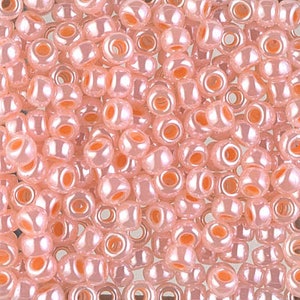 Seed Beads 6-539 Miyuki Seed Beads 6/0 Salmon Ceylon 20 grams  diy beads