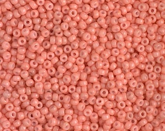 Seed Beads 11-4462 Miyuki Seed Beads 11/0 Duracoat Opaque Dark Salmon 10 grams diy beads