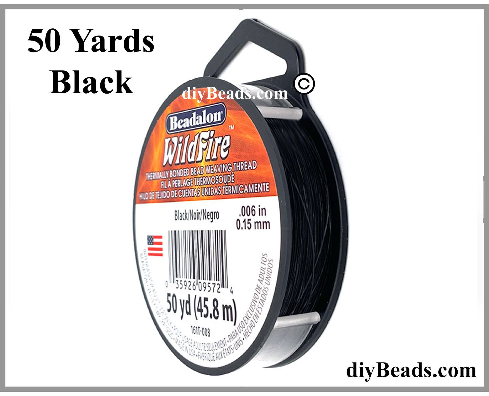 WILDFIRE 50 YARD SPOOLS Beadalon Wildfire .006 In. 15mm Thermally