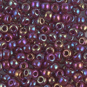 Seed Bead 6-477 Miyuki Seed Beads 6/0 Opaque Chocolate AB 20 grams Diy Beads