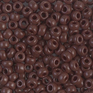 Seed Bead 6-409 Miyuki Seed Beads 6/0 Opaque Chocolate 20 grams Diy Beads