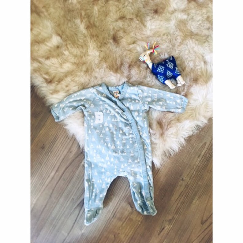 Baby /'B/' Teepee Sleeper newborn coming home outfit baby boy hospital outfit newborn footed sleeper footed pajamas footed onesie