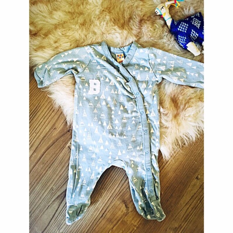 Baby /'B/' Teepee Sleeper newborn coming home outfit baby boy hospital outfit newborn footed sleeper footed pajamas footed onesie
