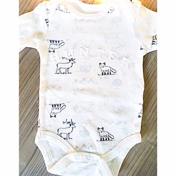 woodland themed baby boy clothes