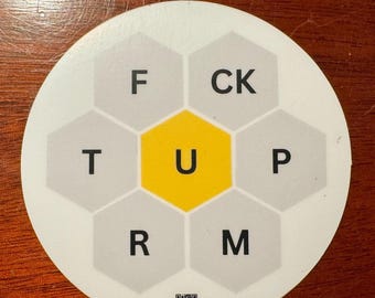 3" Fun Fuck Trump Eco-Friendly Waterproof Sticker
