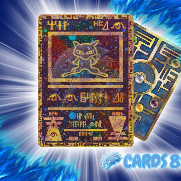 HANDMADE Pokemon Custom Card - Ancient Mew - Holographic - Proxy Card