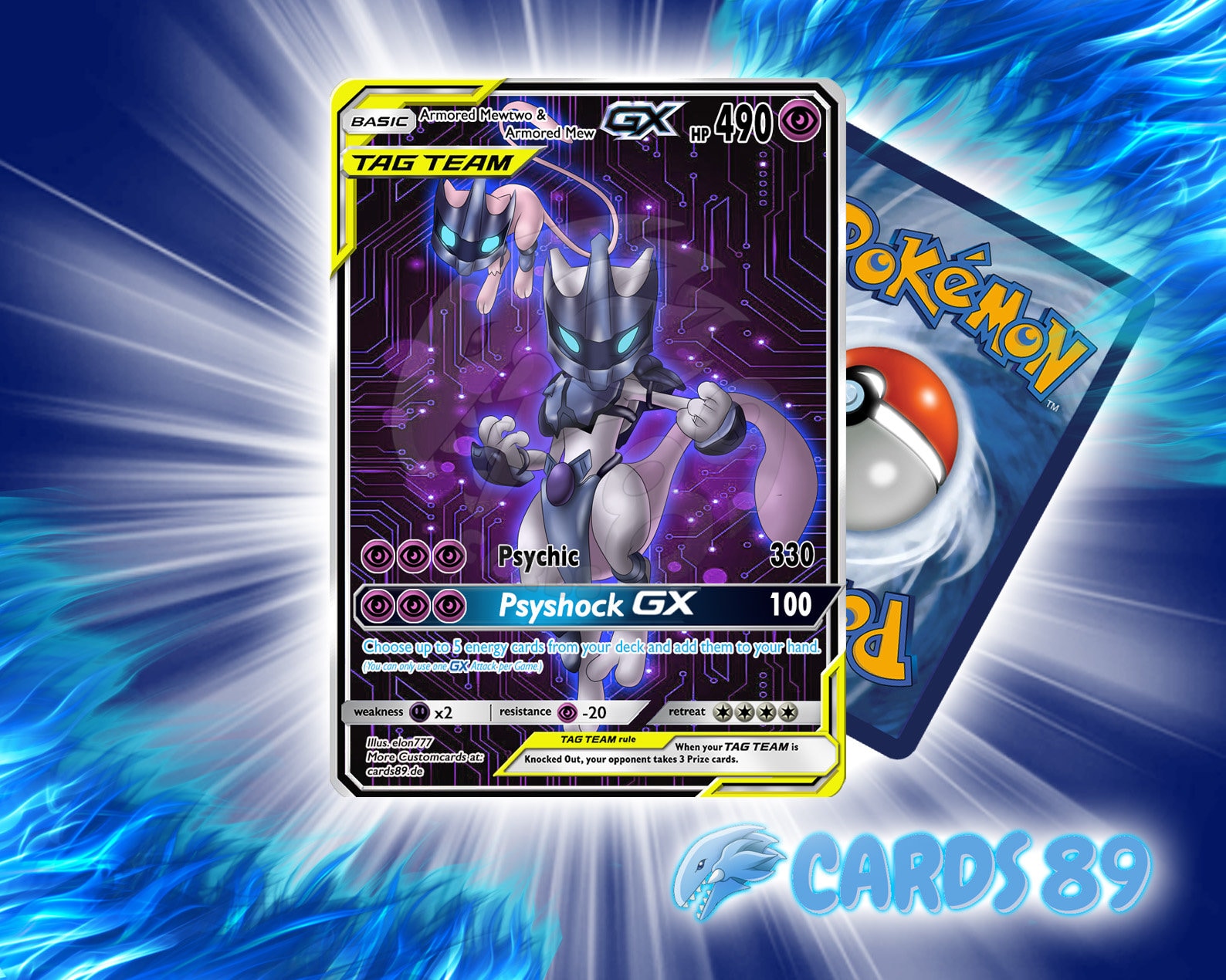 Giovanni's Mewtwo armored Mewtwo Team Rocket Edition 