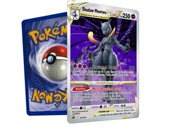 Shadow Mewtwo VMAX Pokemon Card 