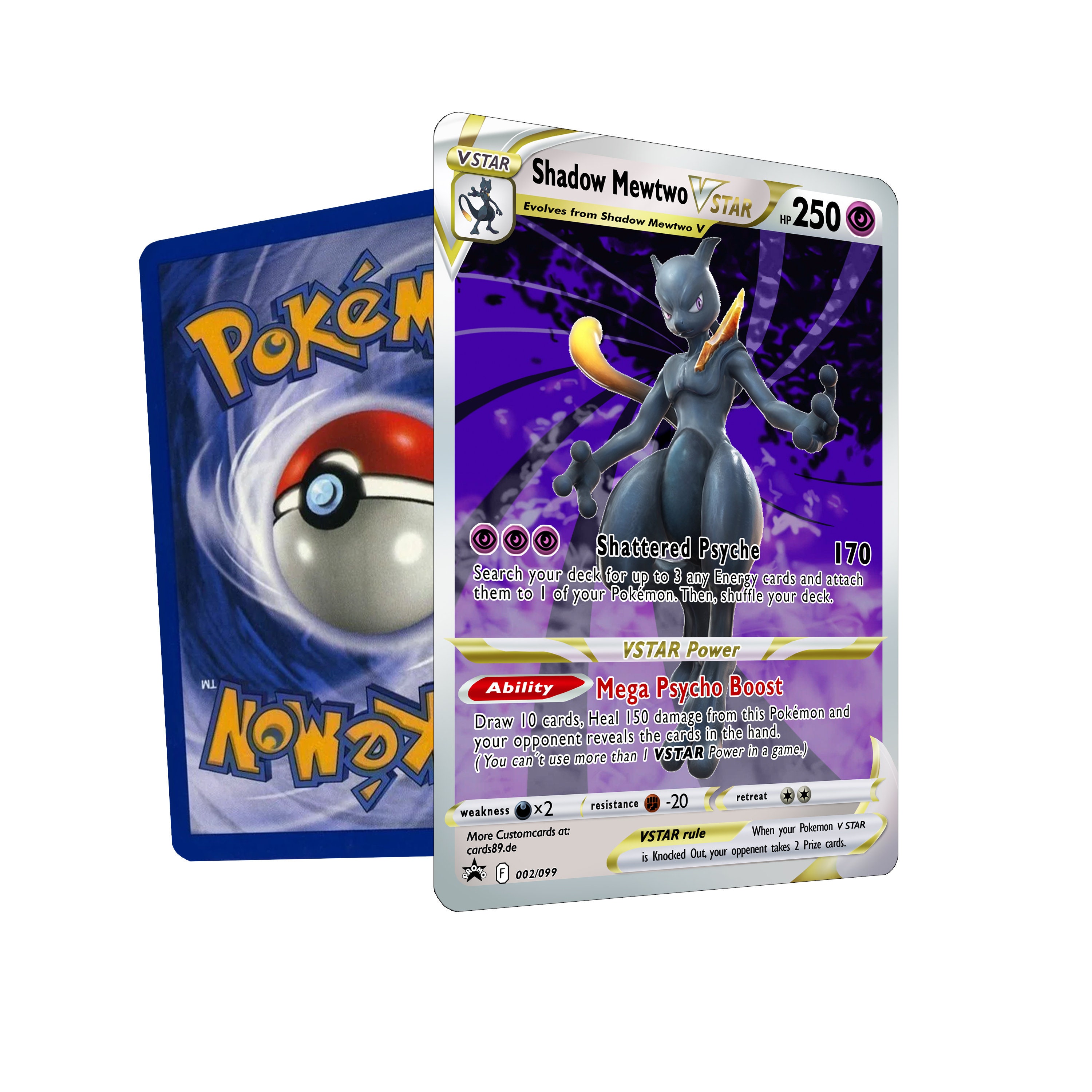 PSA 10 Mewtwo V Pokémon Go Alternate Alt (Alt Art)