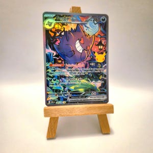 Gengar ex 154/128 Coffret 30e anniversaire | Carte proxy Pokémon faite main | Carte à collectionner holographique