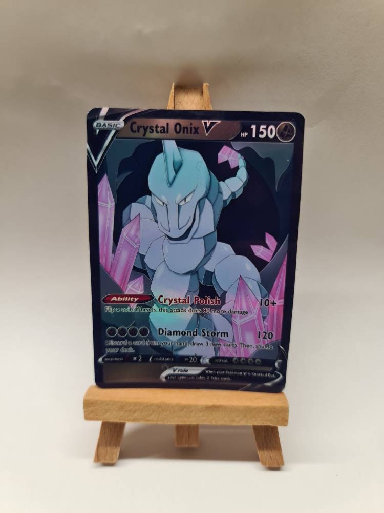 Crystal Onix  Pokemon, All pokemon cards, Pokemon cards