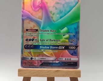 Holo Shadow Lugia GX Poke Custom Rainbow Card