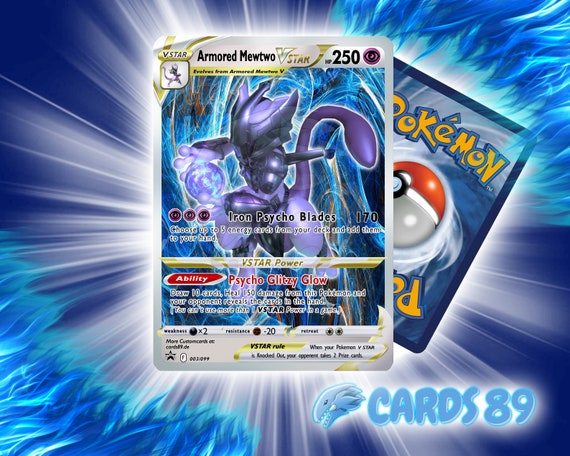 HANDMADE Pokemon Custom Card Armored Mewtwo / Mewtwo V Star 