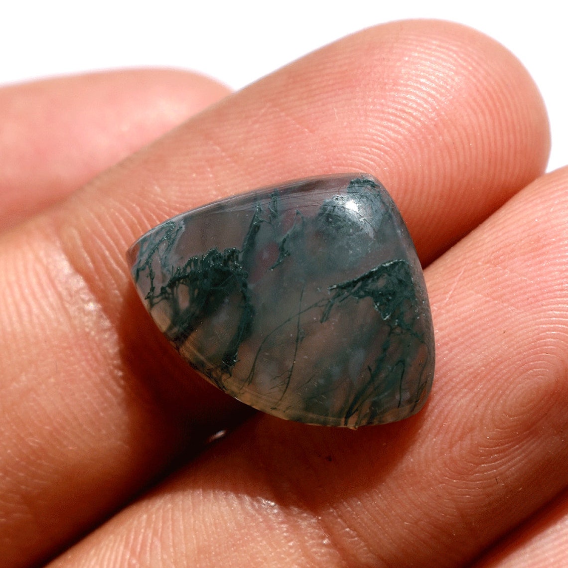 11 Cts Natural Moss Agate Green Moss Agate CabochonsMoss | Etsy