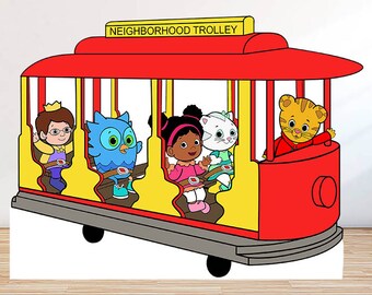 Items similar to Daniel Tiger Trolley Cutout-LOCAL pick up only on Etsy